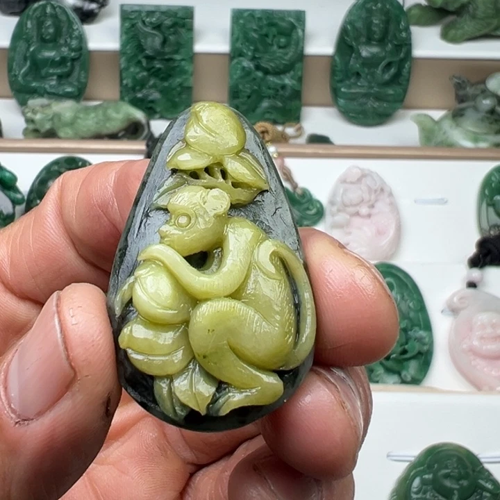 独山玉未镶嵌吊坠(不含链)