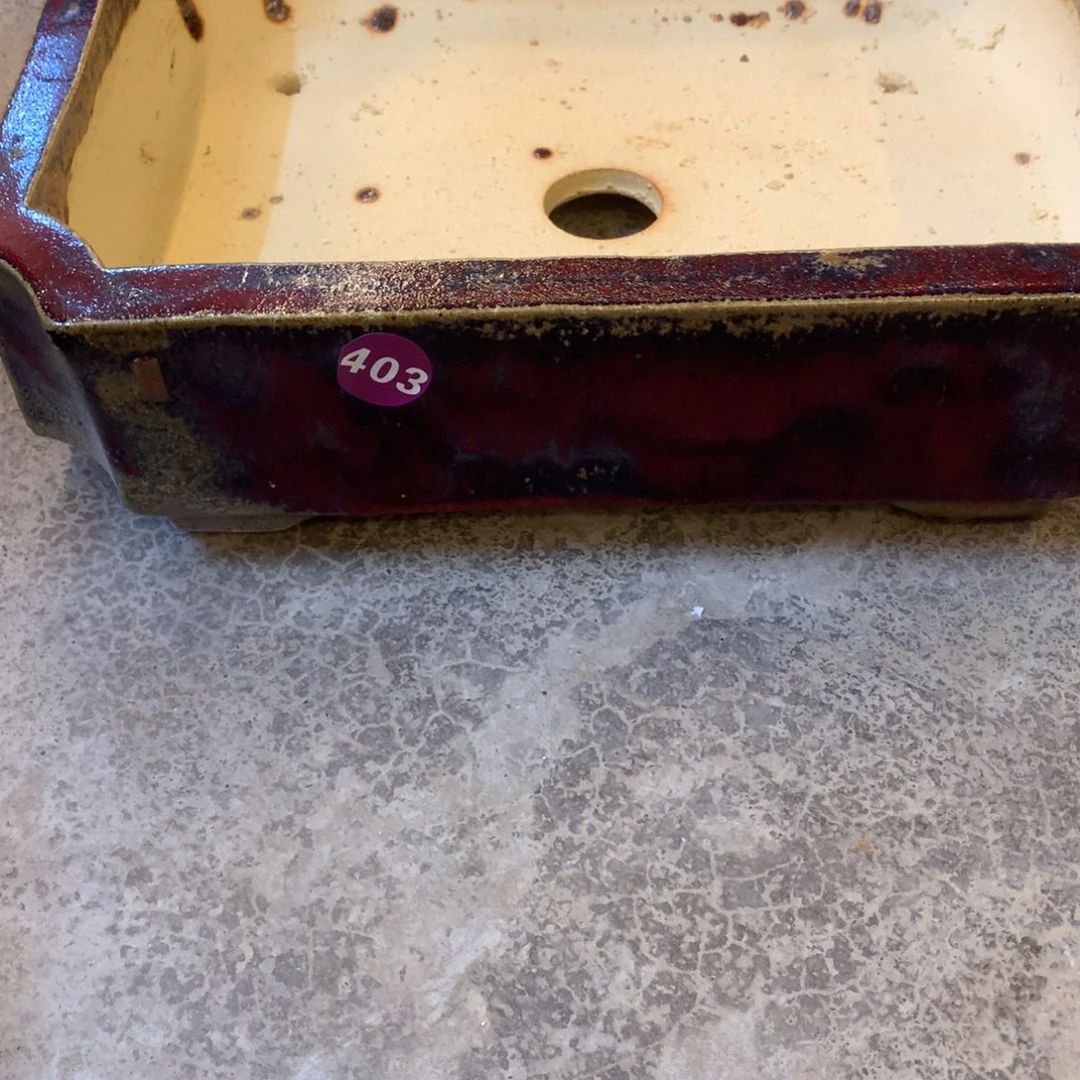 纯手工高温石湾盆祥****厂403微瑕