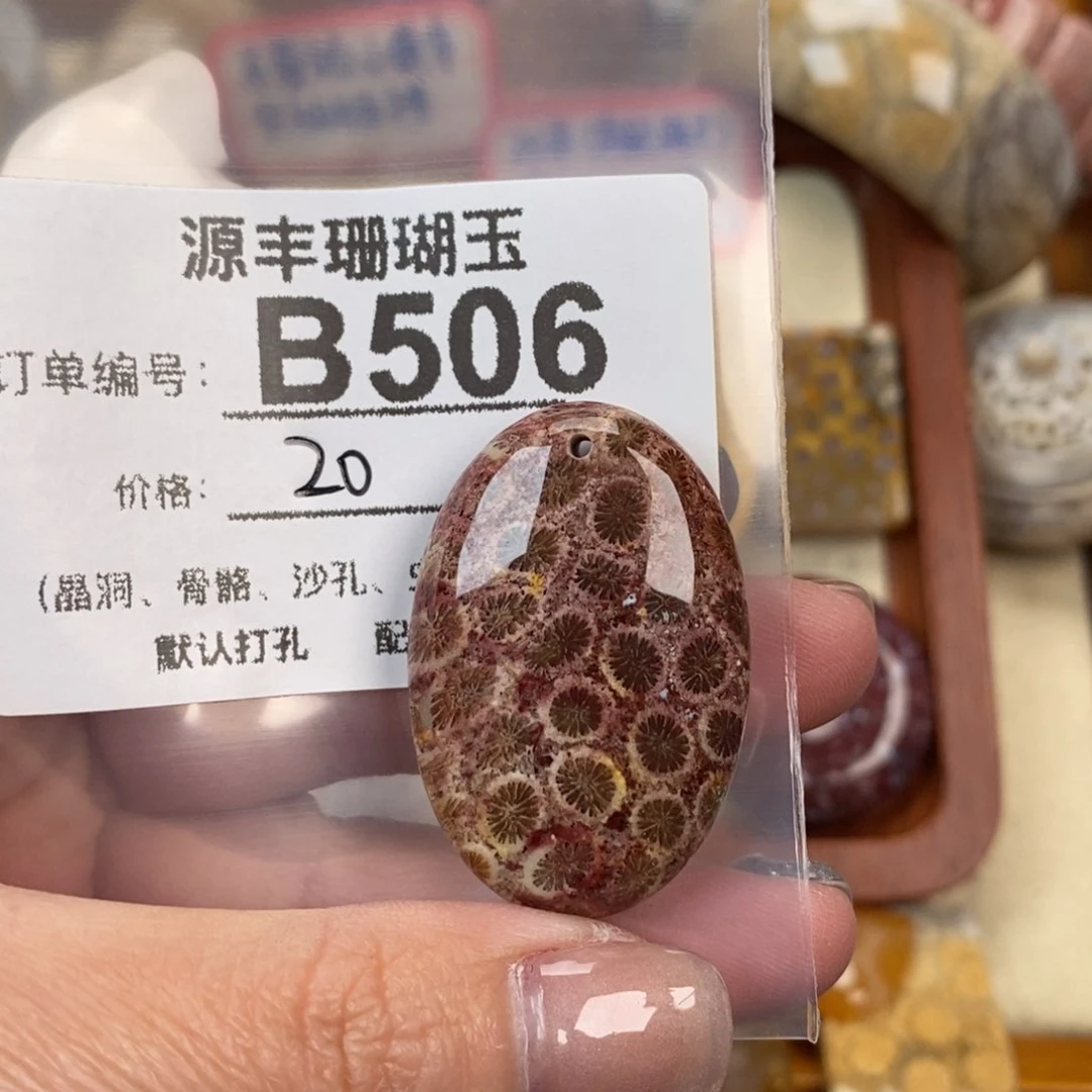 硅化玉颈饰未镶嵌雨**空