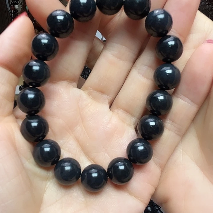 吊坠(赠链)未镶嵌和田玉（墨玉）卡12圆珠福利款