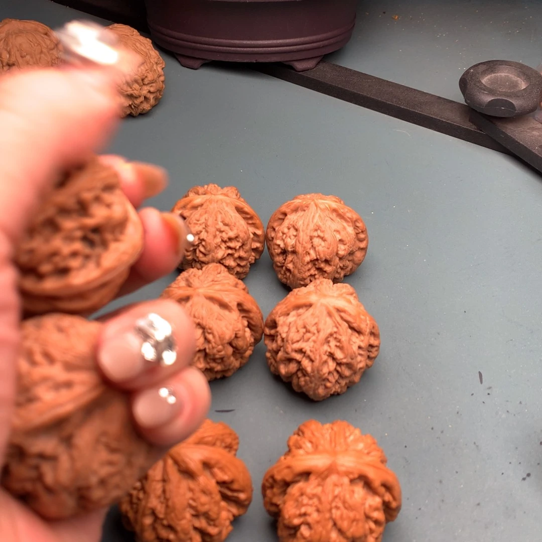 文玩核桃把件粗筋4445