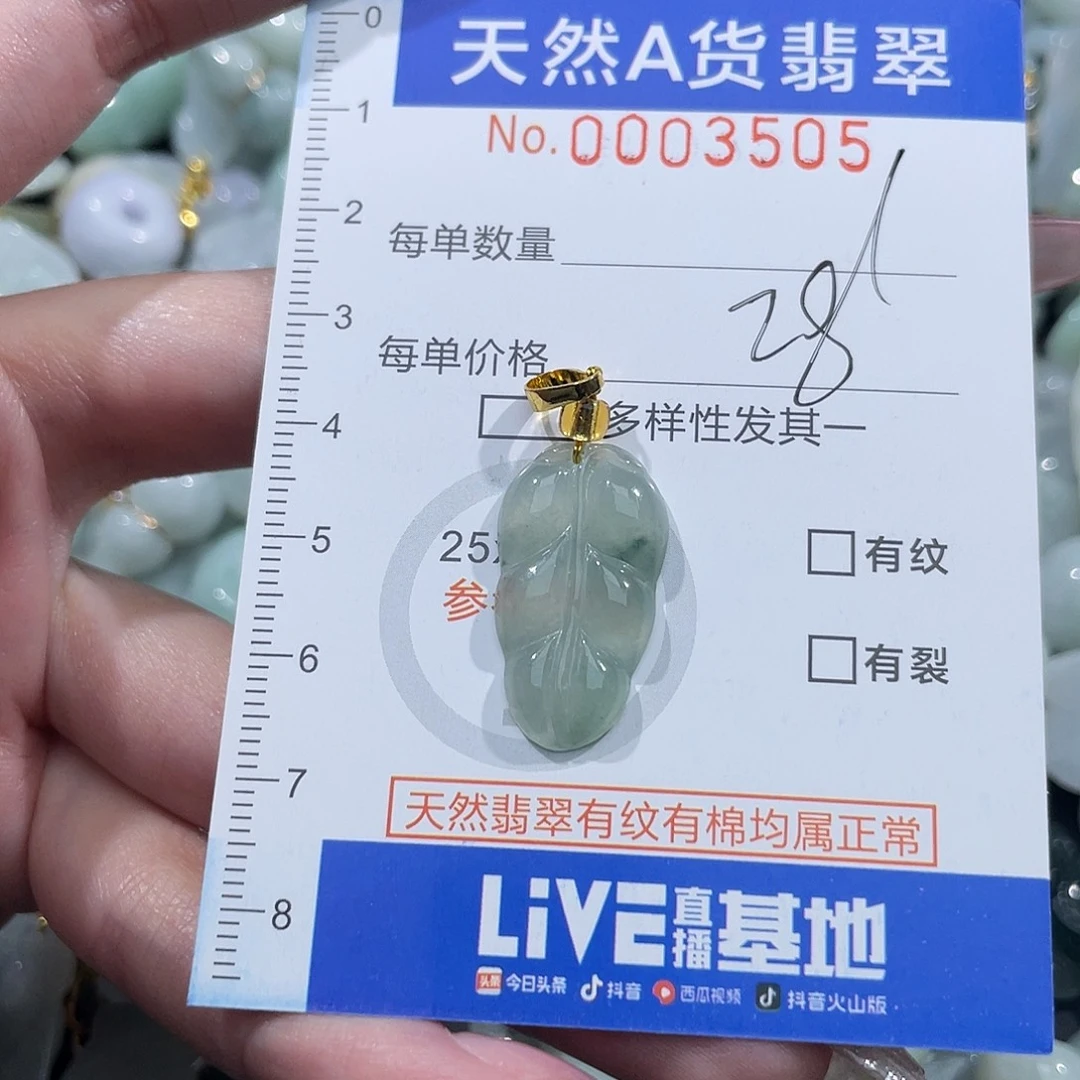 翡翠未镶嵌吊坠(不含链)