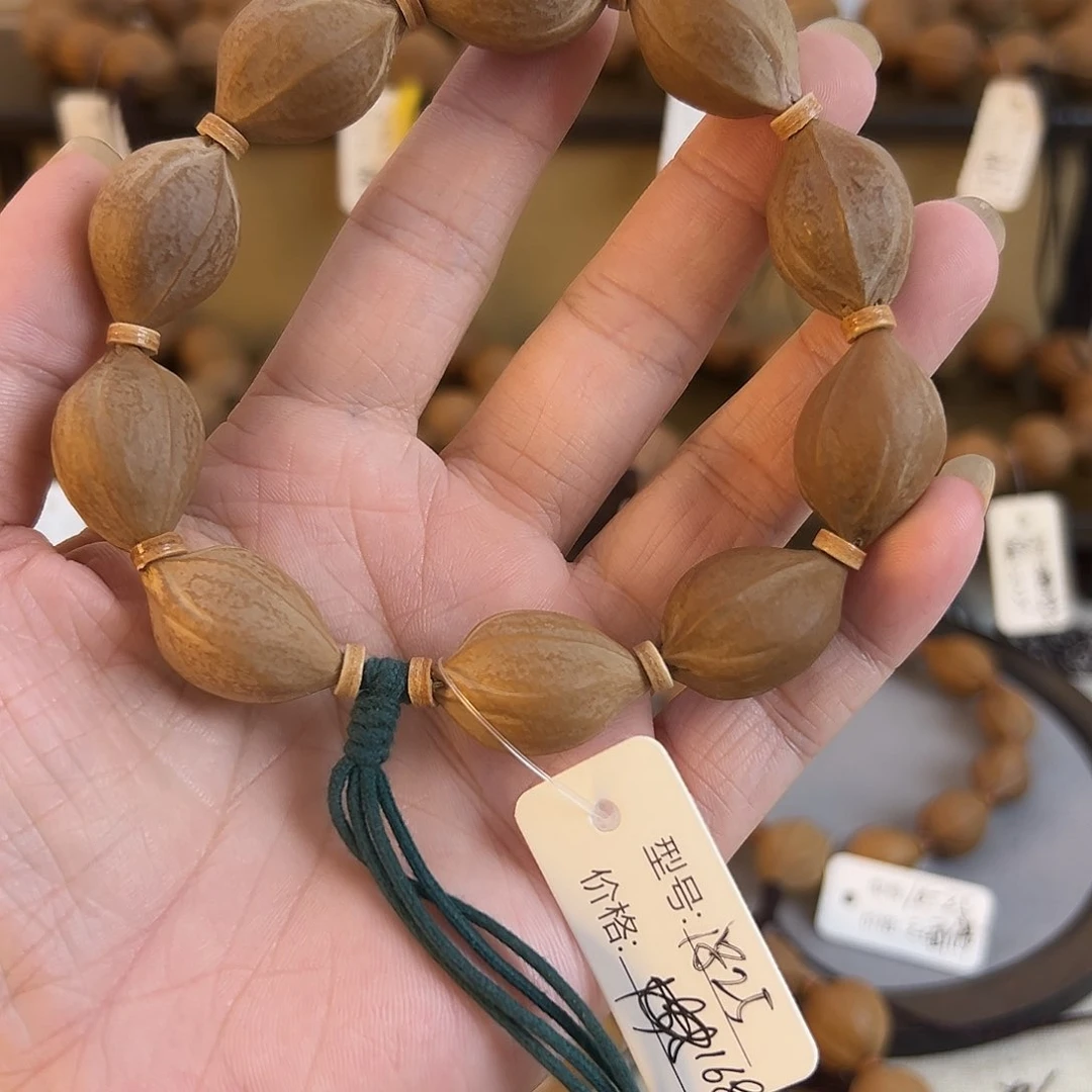 橄榄核手串卡**c梅林铁核百年老树核素串1825