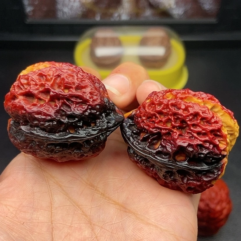 【闪购商品】把件文玩核桃39尺领头羊蟾