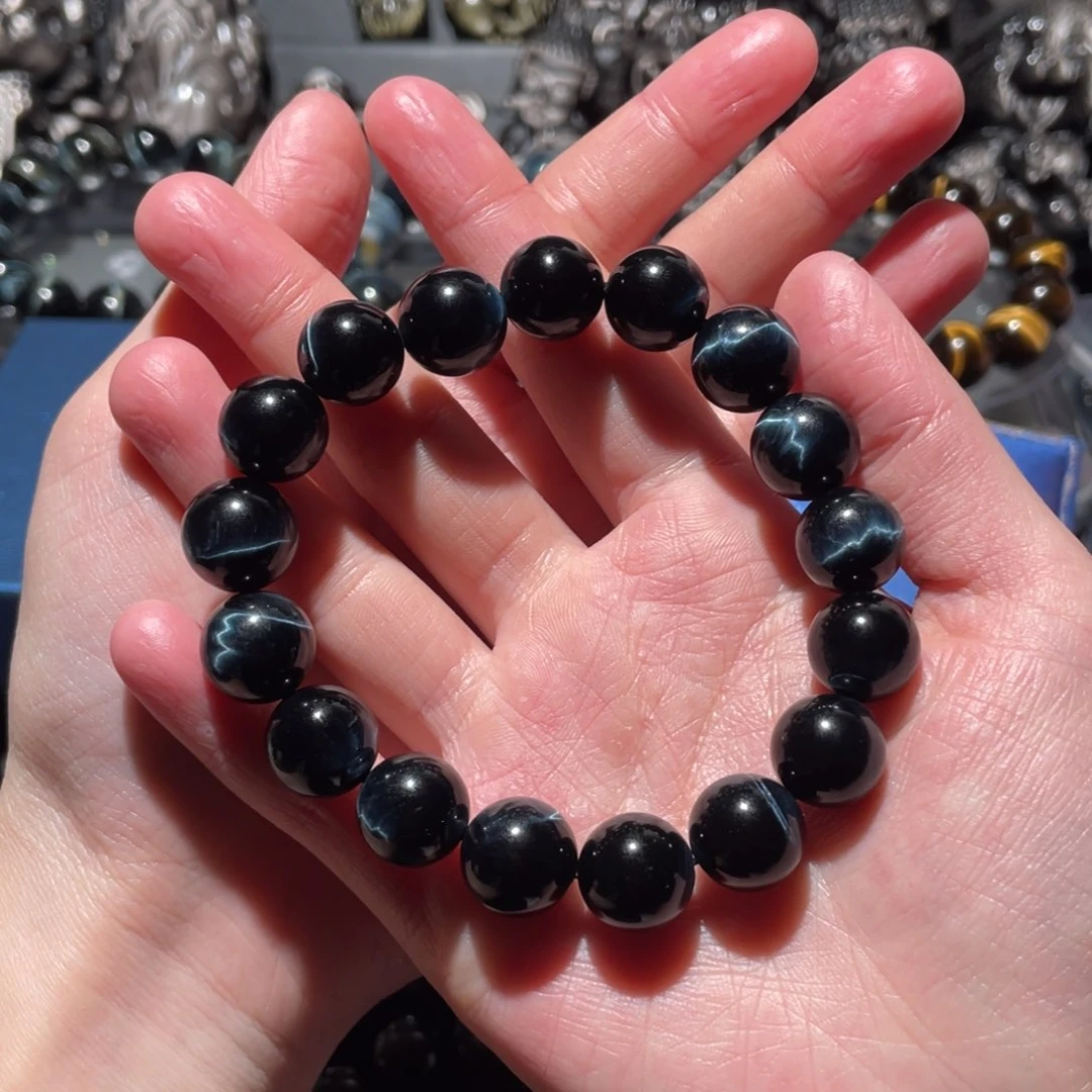 木变石（虎睛石）手串未镶嵌?