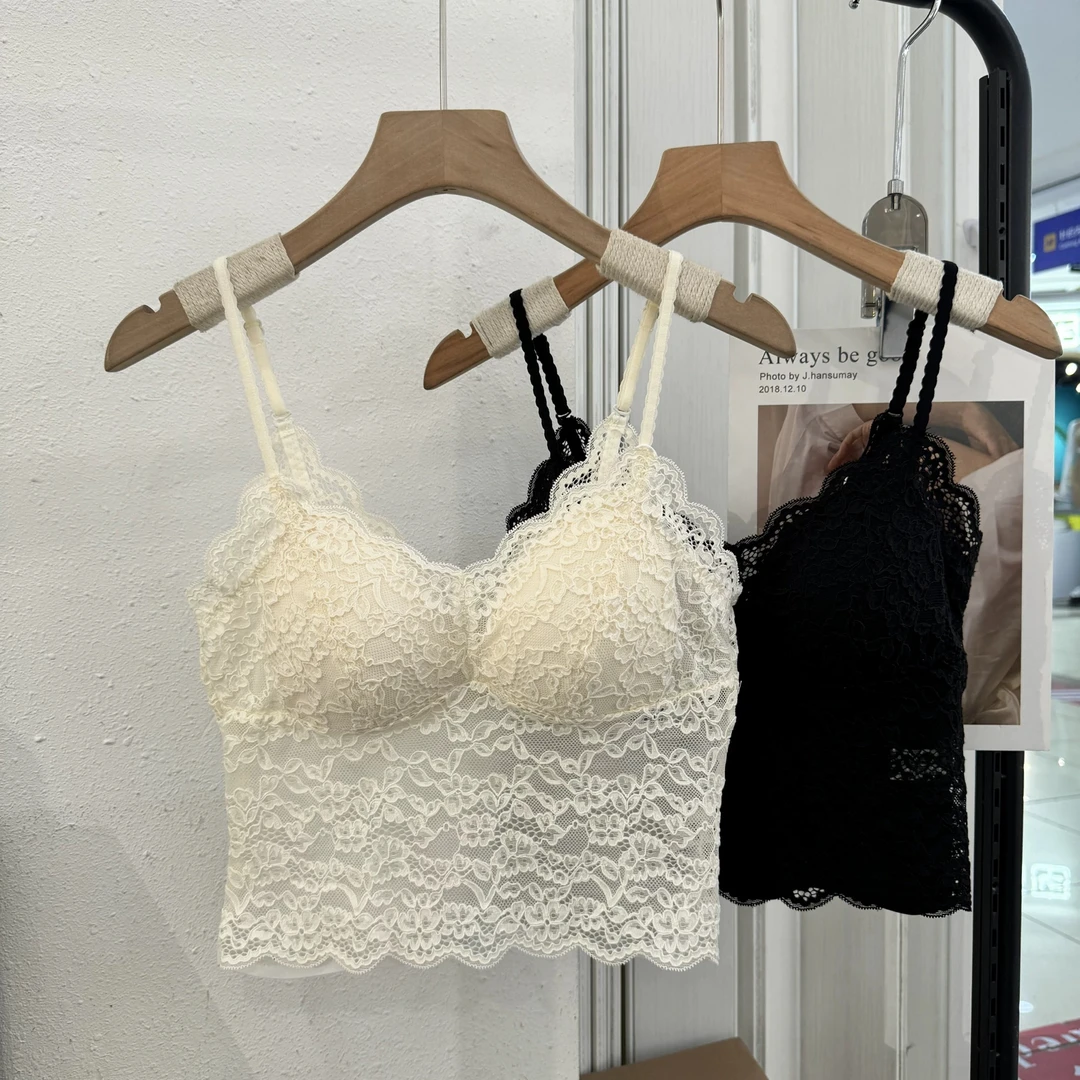 K小姐【内搭必备】百搭蕾丝女背心打底背心吊带JJX4XDD4187