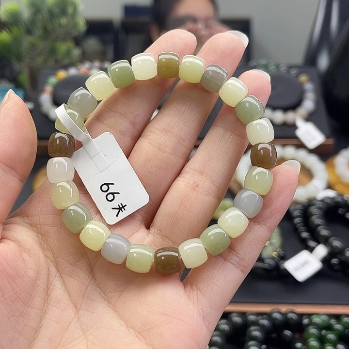 和田玉未镶嵌手链