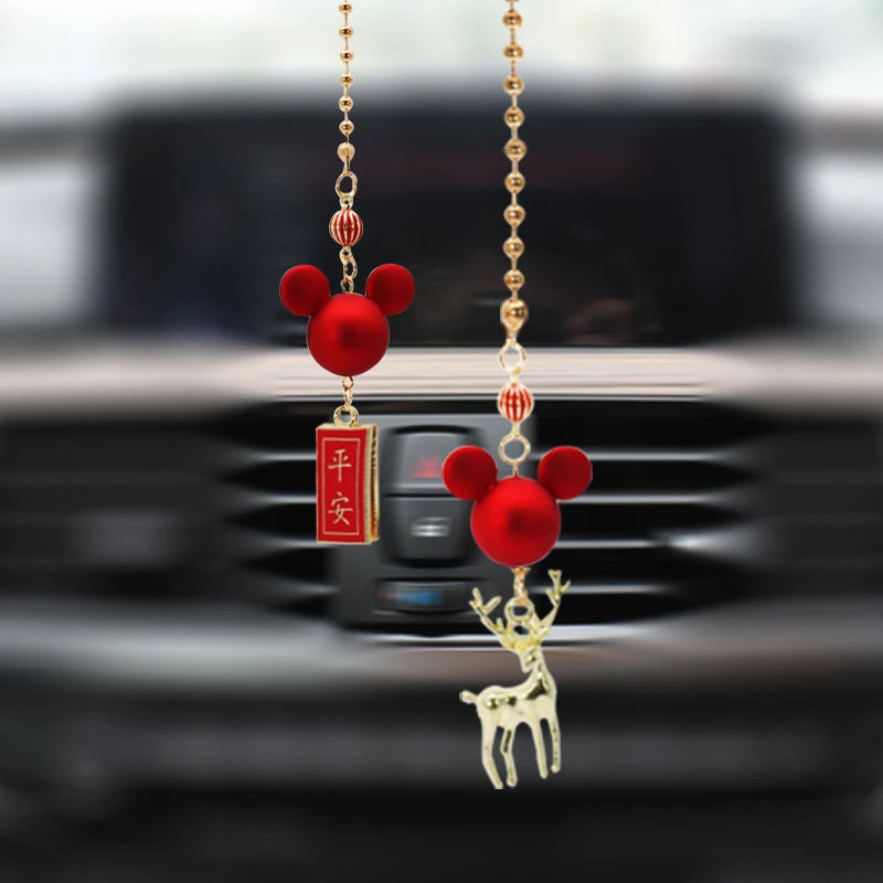 可爱汽车后视镜车载挂件高档车内装饰吊坠女神款保平安汽车车挂件