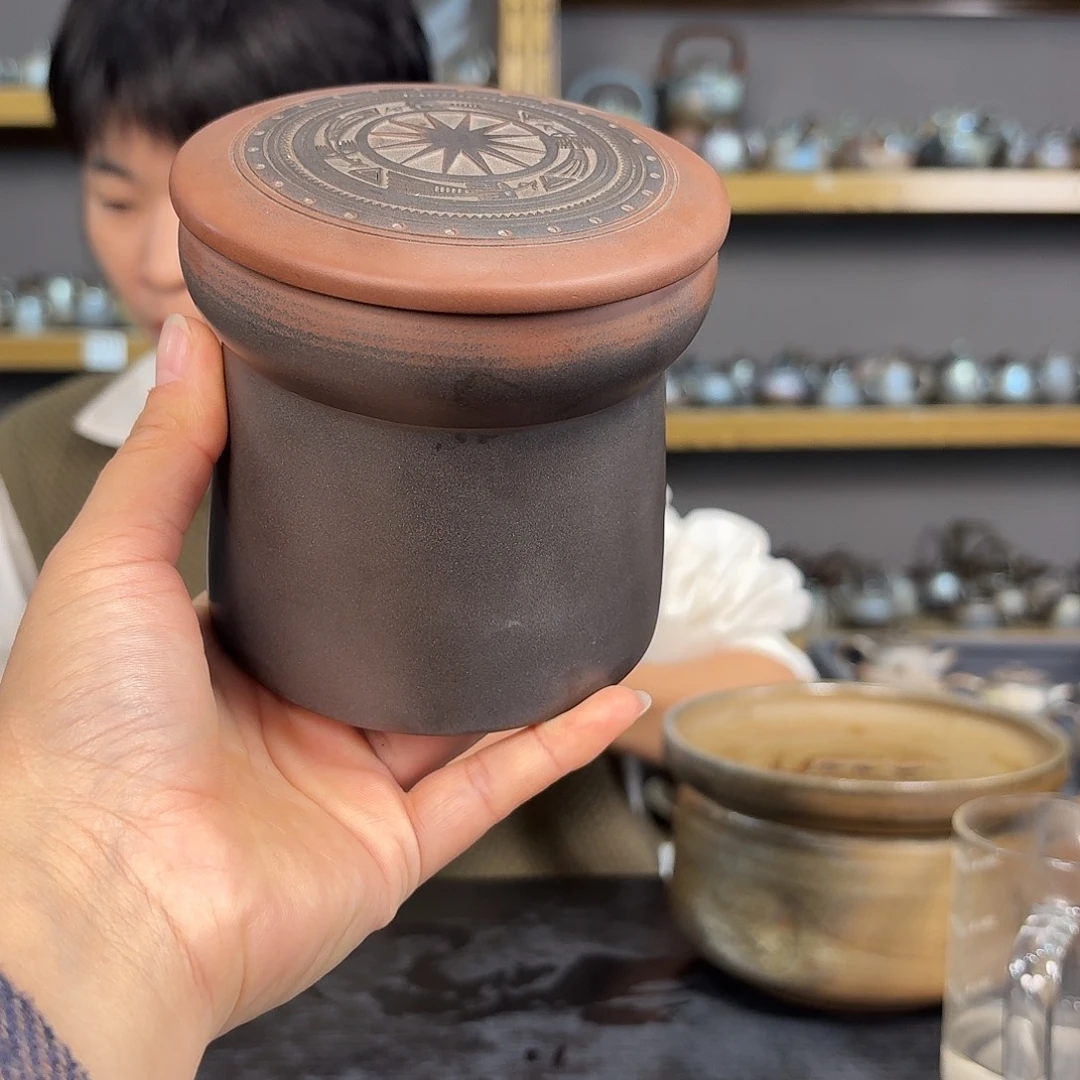 坭兴陶柴烧全手工原矿泥料杯2017二两