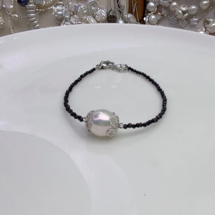 淡水珍珠手链未镶嵌❥****