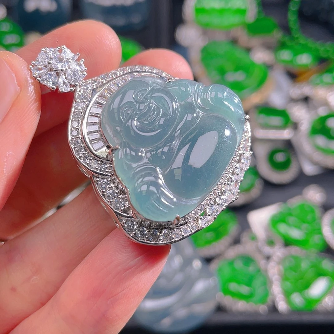 翡翠未镶嵌吊坠(不含链)