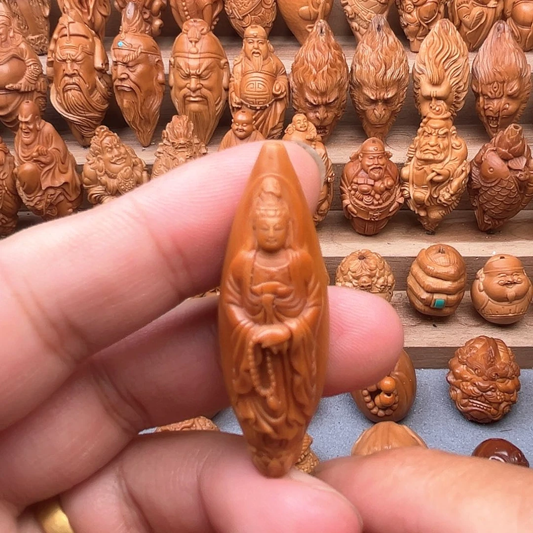 橄榄核吊坠震*观音一颗