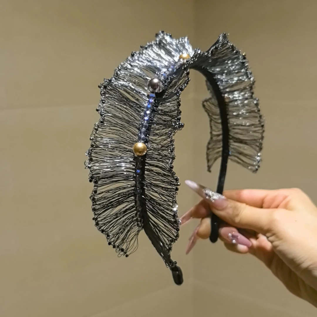 乌托邦钩针发箍头饰