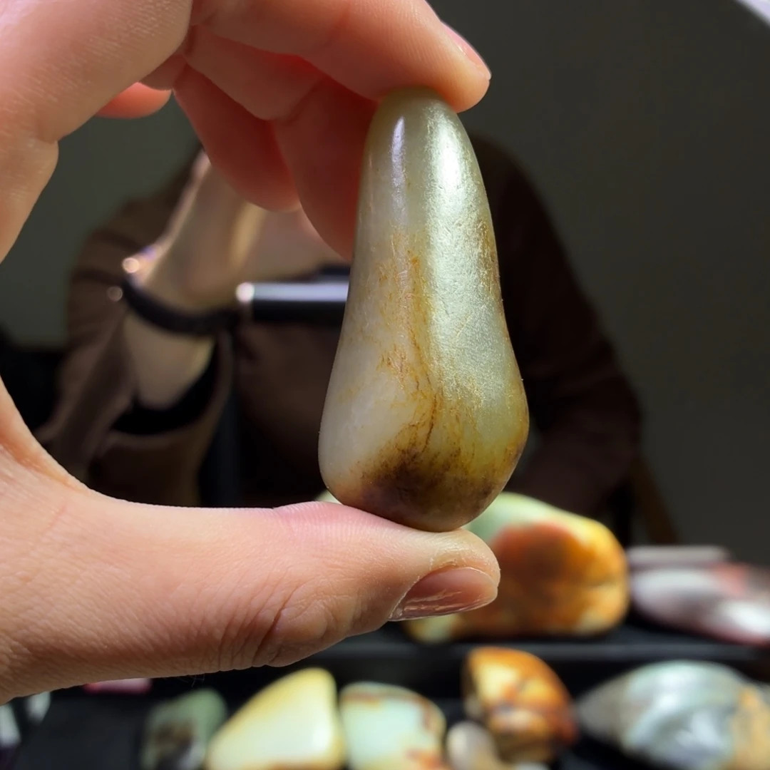 和田玉未镶嵌挂件43g