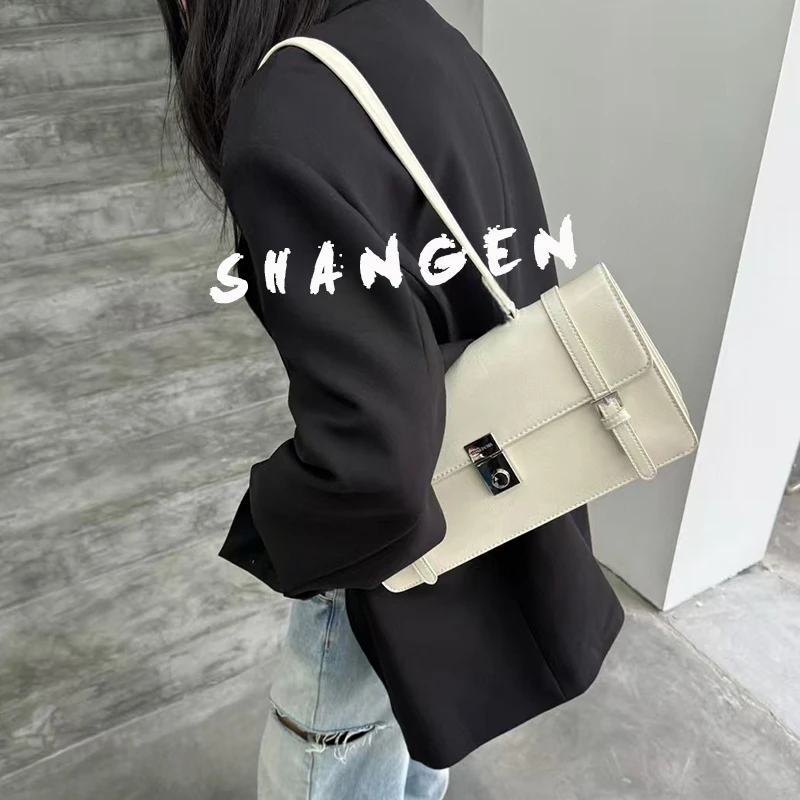 【尚恩CC】SSK-82798-陶白色-30*8*16轻奢女士新款手提单肩斜挎包