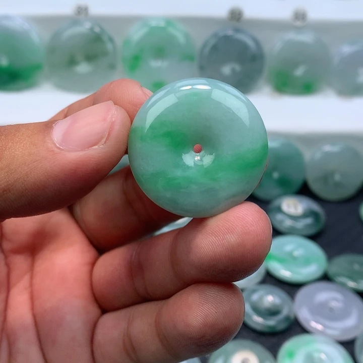 颈饰未镶嵌翡翠缅甸天然A货翡翠29.6-6.8