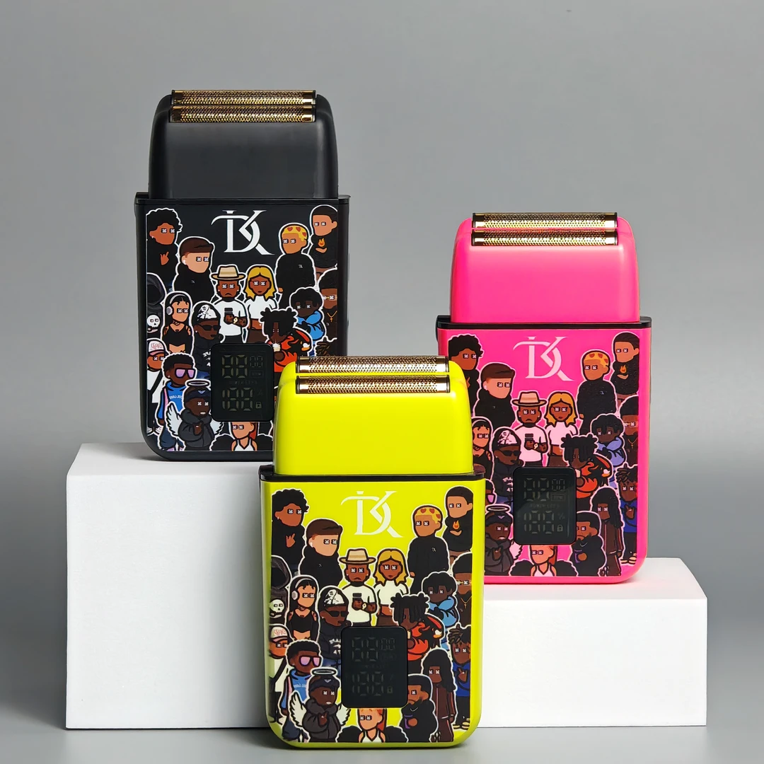 dk增白器干湿双剃套装剃须无水洗有复古理发器盒装剃头