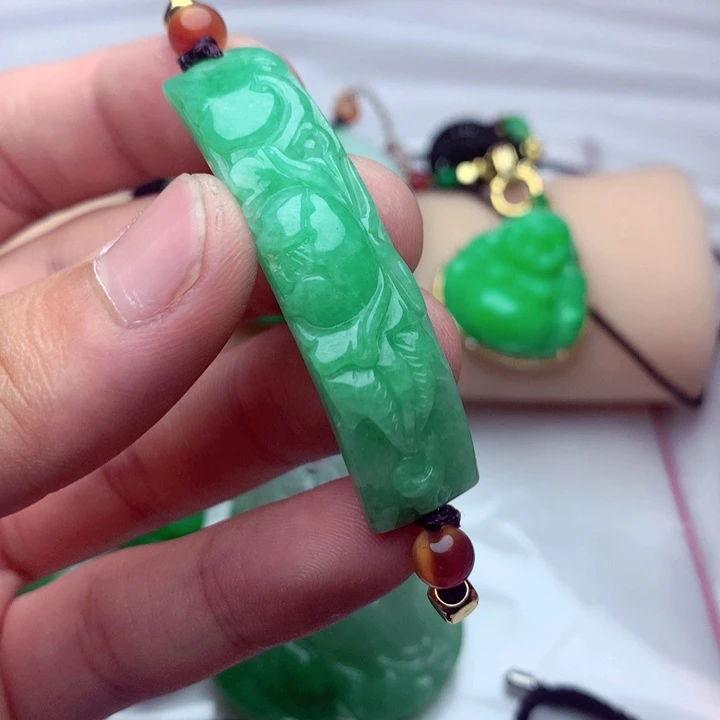 未镶嵌手绳翡翠a货