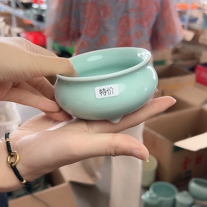 龙泉云间青瓷小米茶器