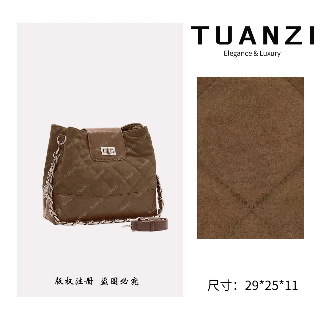 TUANZI『高端玩家』原创秋冬新款腋下包 ZT-D8066-鹿皮棕