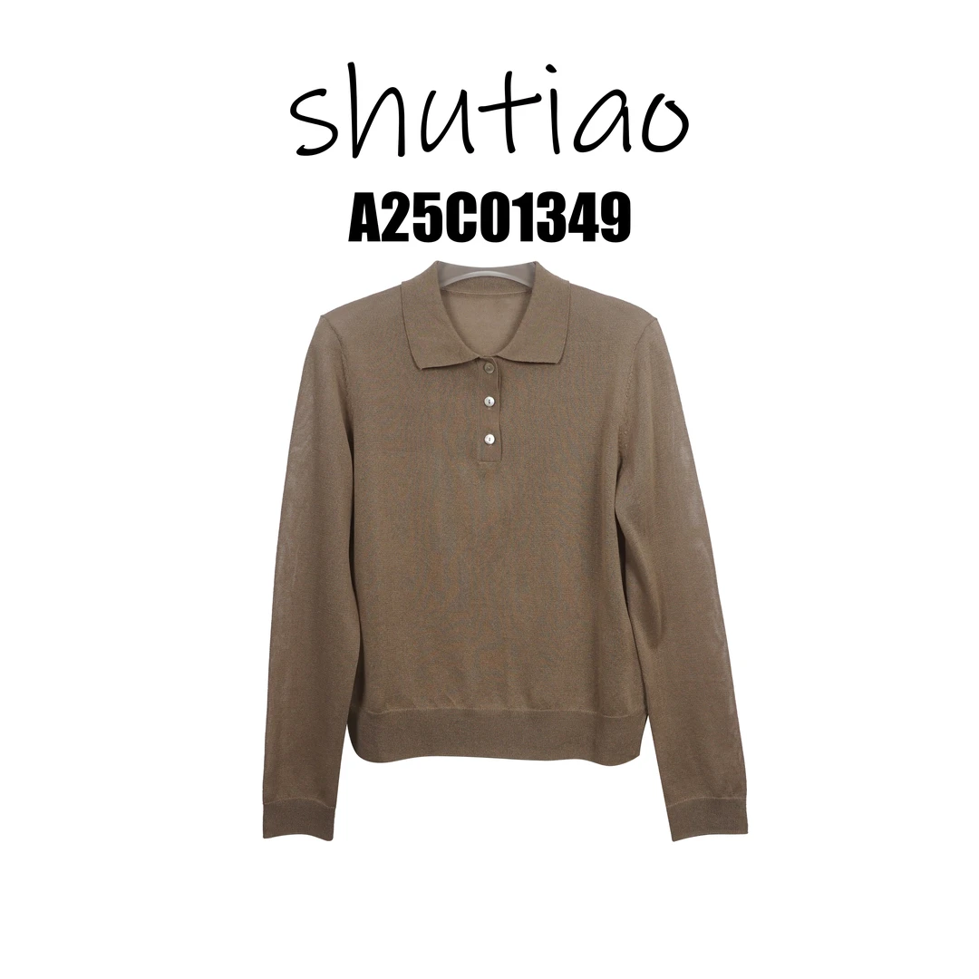 【SHUTIAO】2025春夏：新款小众设计款T恤A25C01349