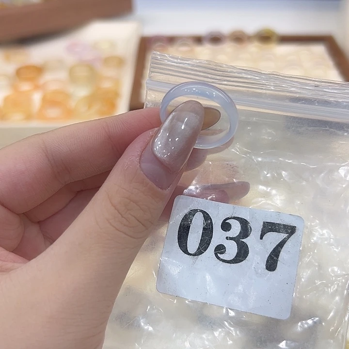 合金戒指玛瑙/玉髓37港19