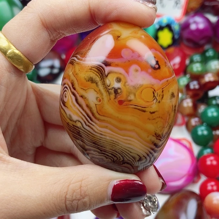 夜***风未镶嵌玛瑙/玉髓珠宝奇石