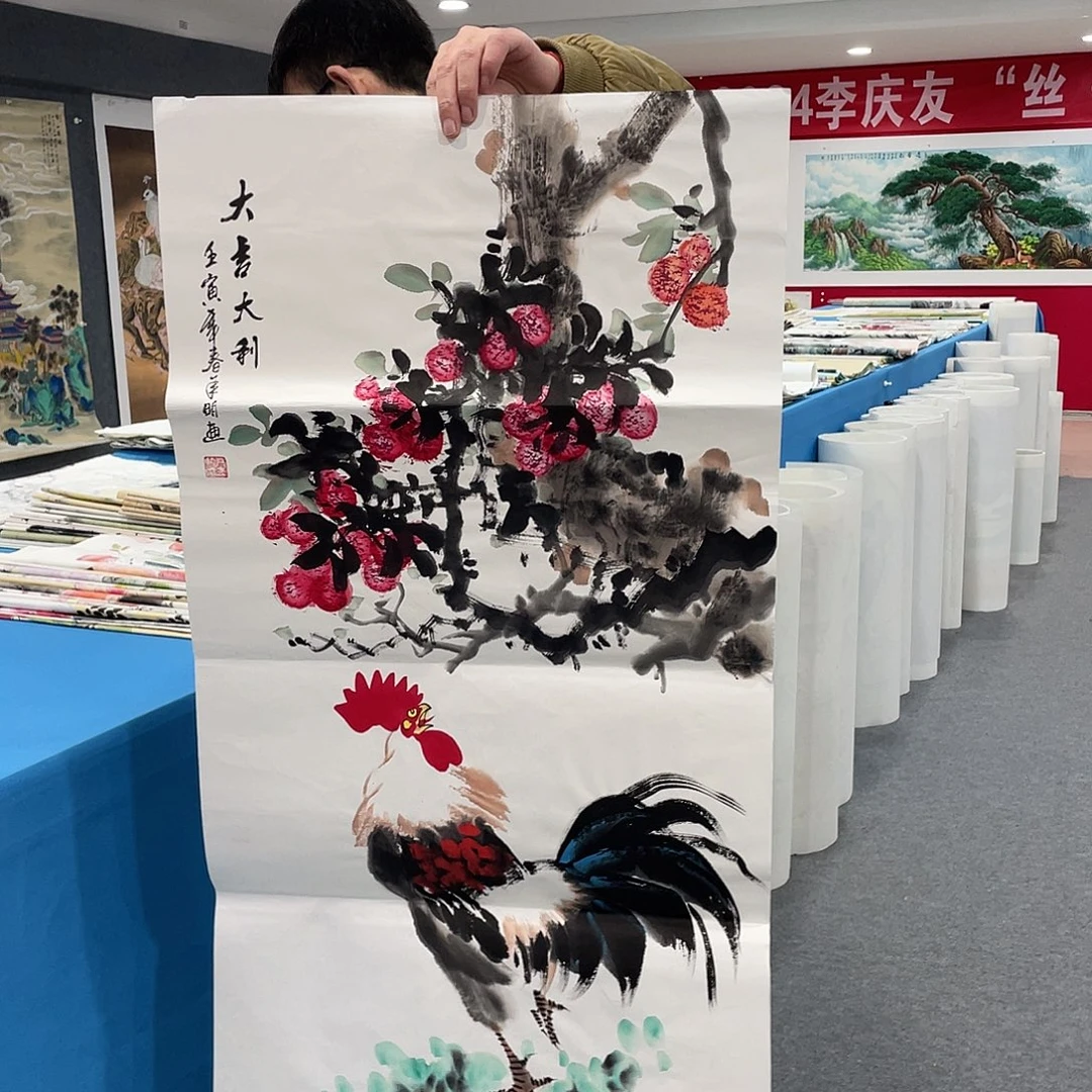 国画今天上午国画作品展示