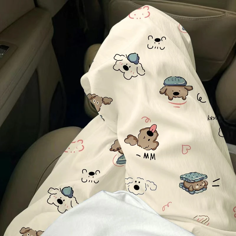 小狗遛弯裤休闲裤防蚊裤夏季薄款凉凉空调裤睡裤女卡通长裤可外穿