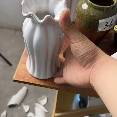 放***乔瓷片瑕疵20厘米30号一个