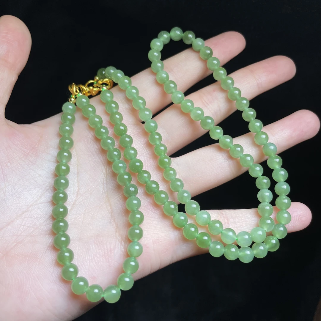 L【玉氏珠宝】和田玉项链两用款-约5mm 多样性发一 CAN1420416