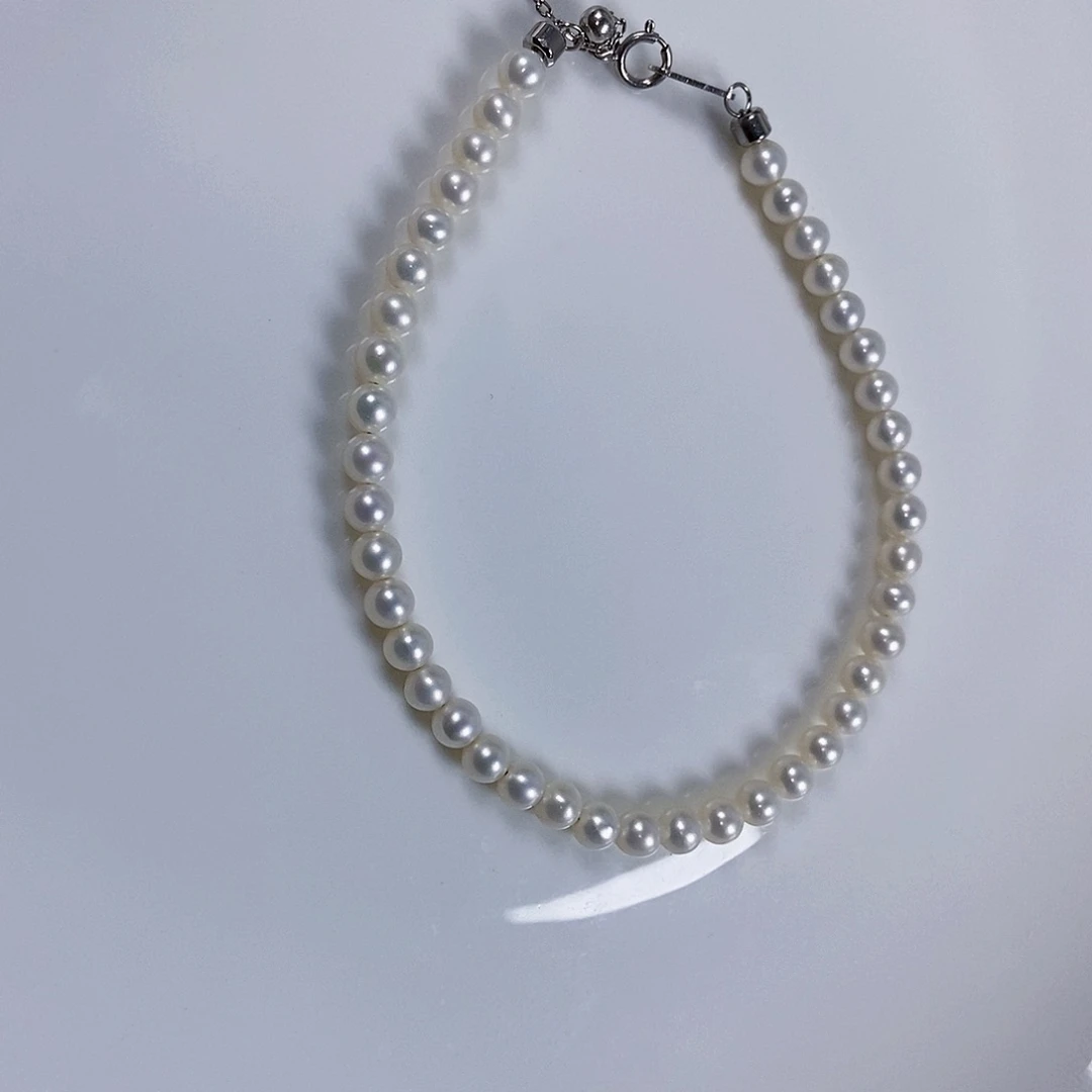 淡水珍珠手链未镶嵌蘑**i6816