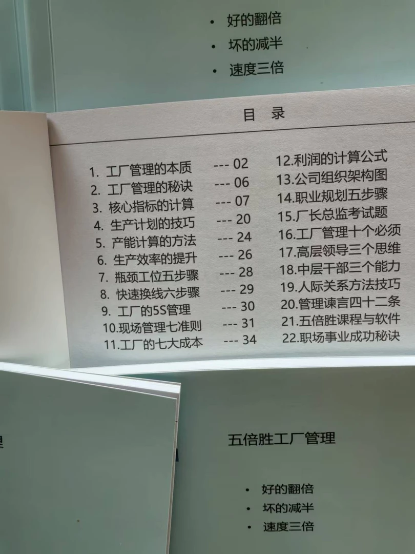五倍胜管理用（1本装）手册便笺纸