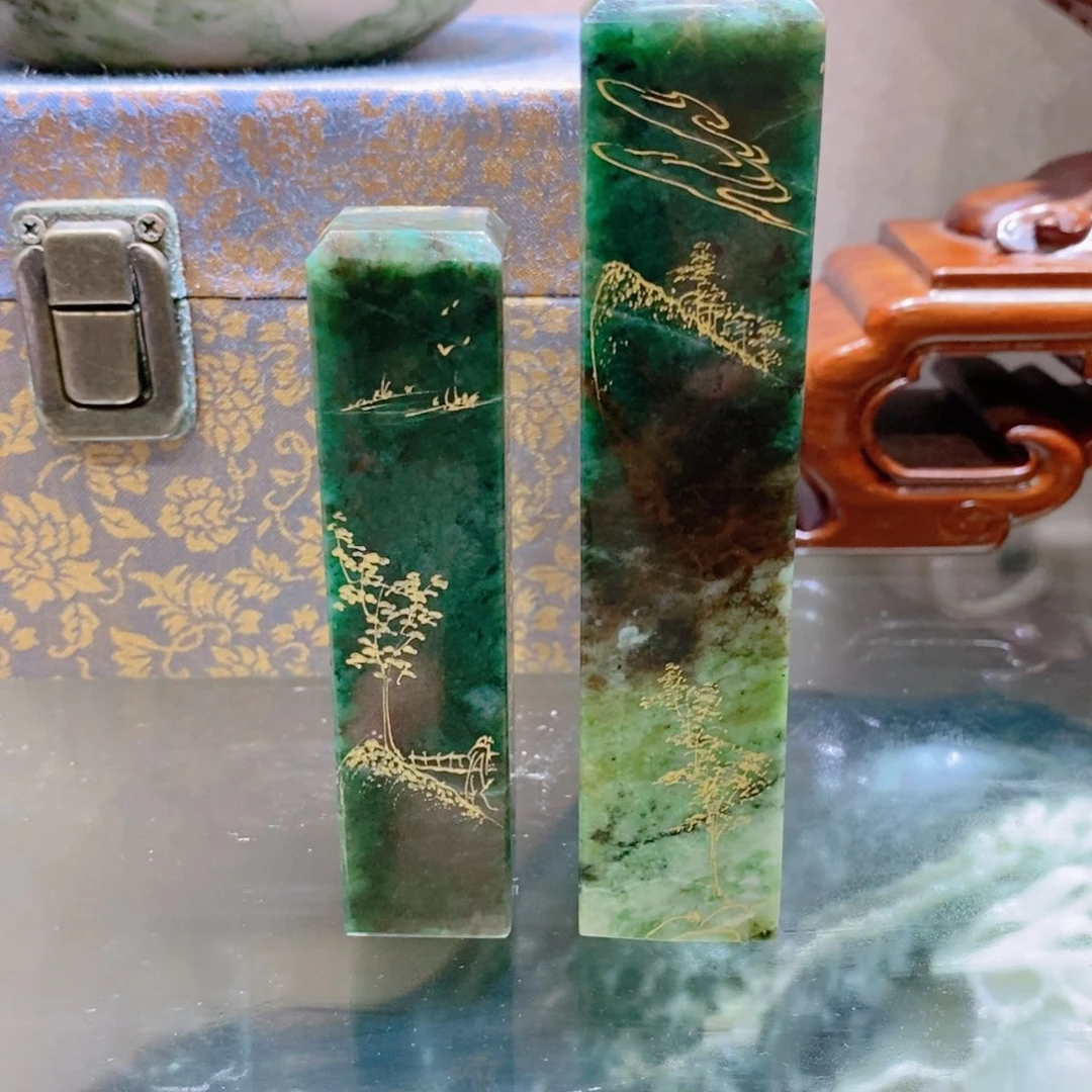 独山玉摆件未镶嵌花****寿