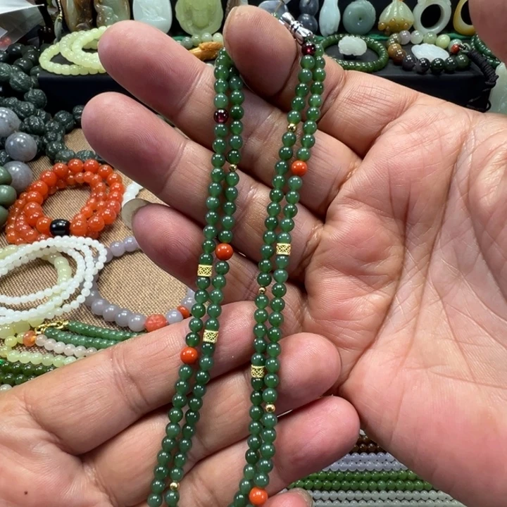 和田玉未镶嵌套链