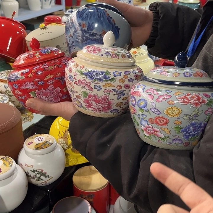 摆件陶瓷罐陶瓷密封