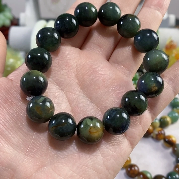 未镶嵌岫玉手串手链?