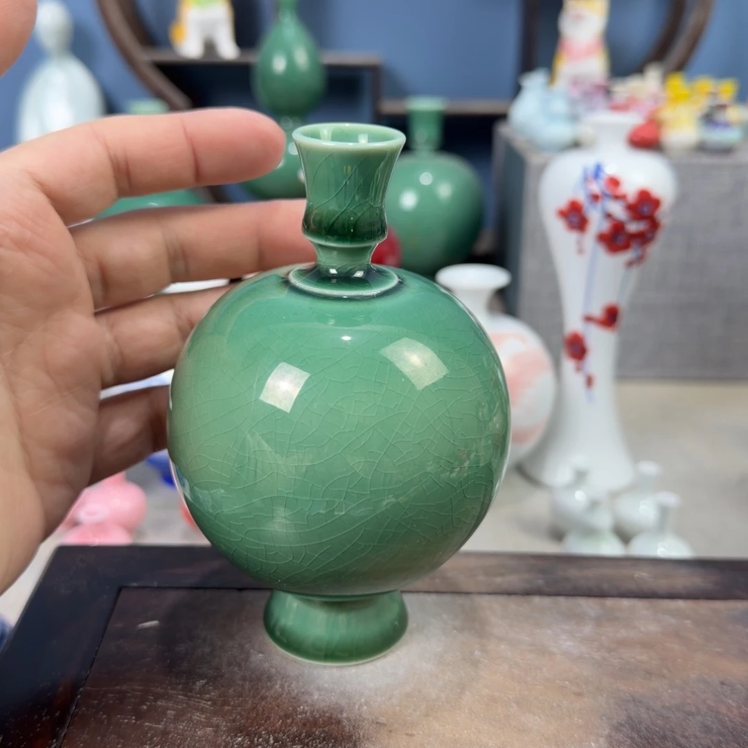 陶瓷手工小花器摆件