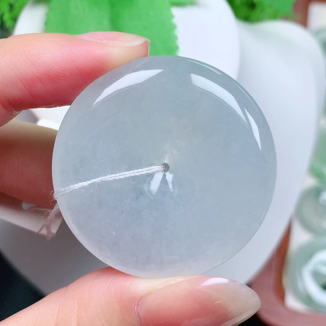 翡翠未镶嵌颈饰平安38-6.3