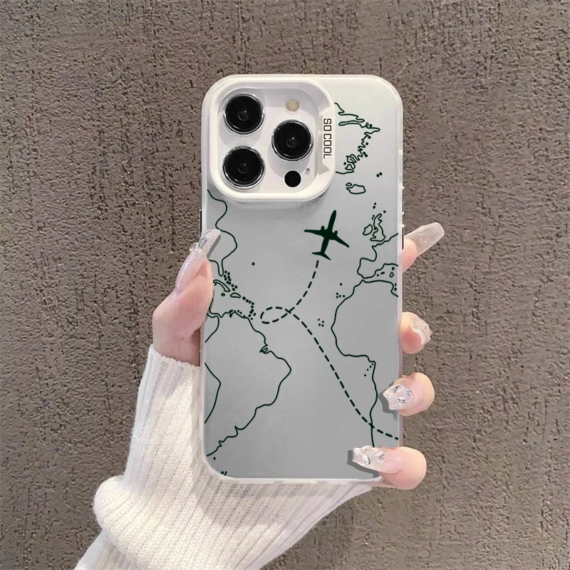 飞行路线适用华为oppo荣耀vivo小米苹果14手机壳13元气壳15潮