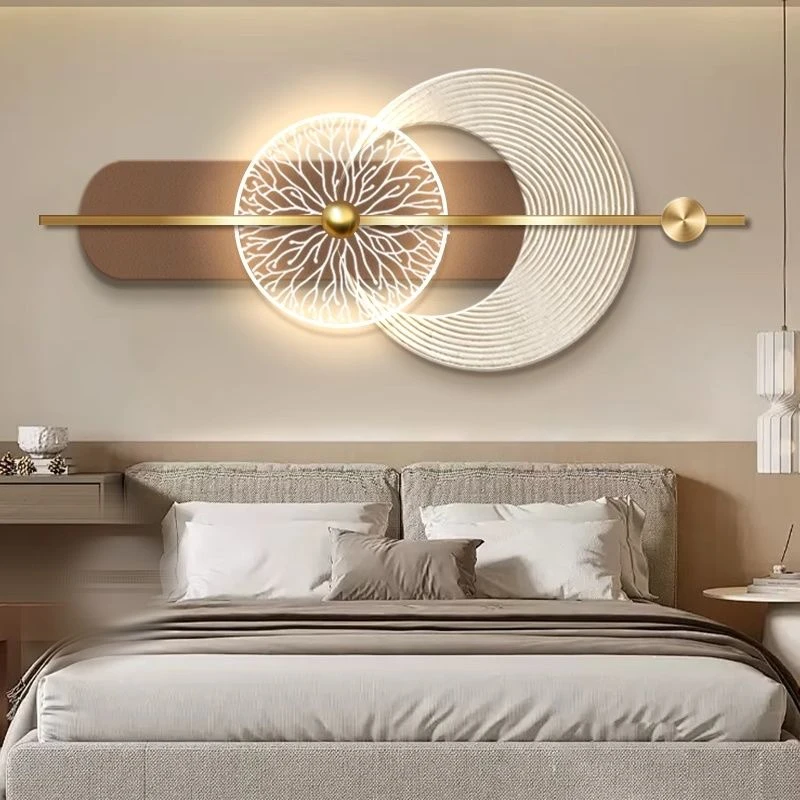 现代轻奢卧室装饰画意式极简客厅背景墙挂画高级感主卧床头壁灯画