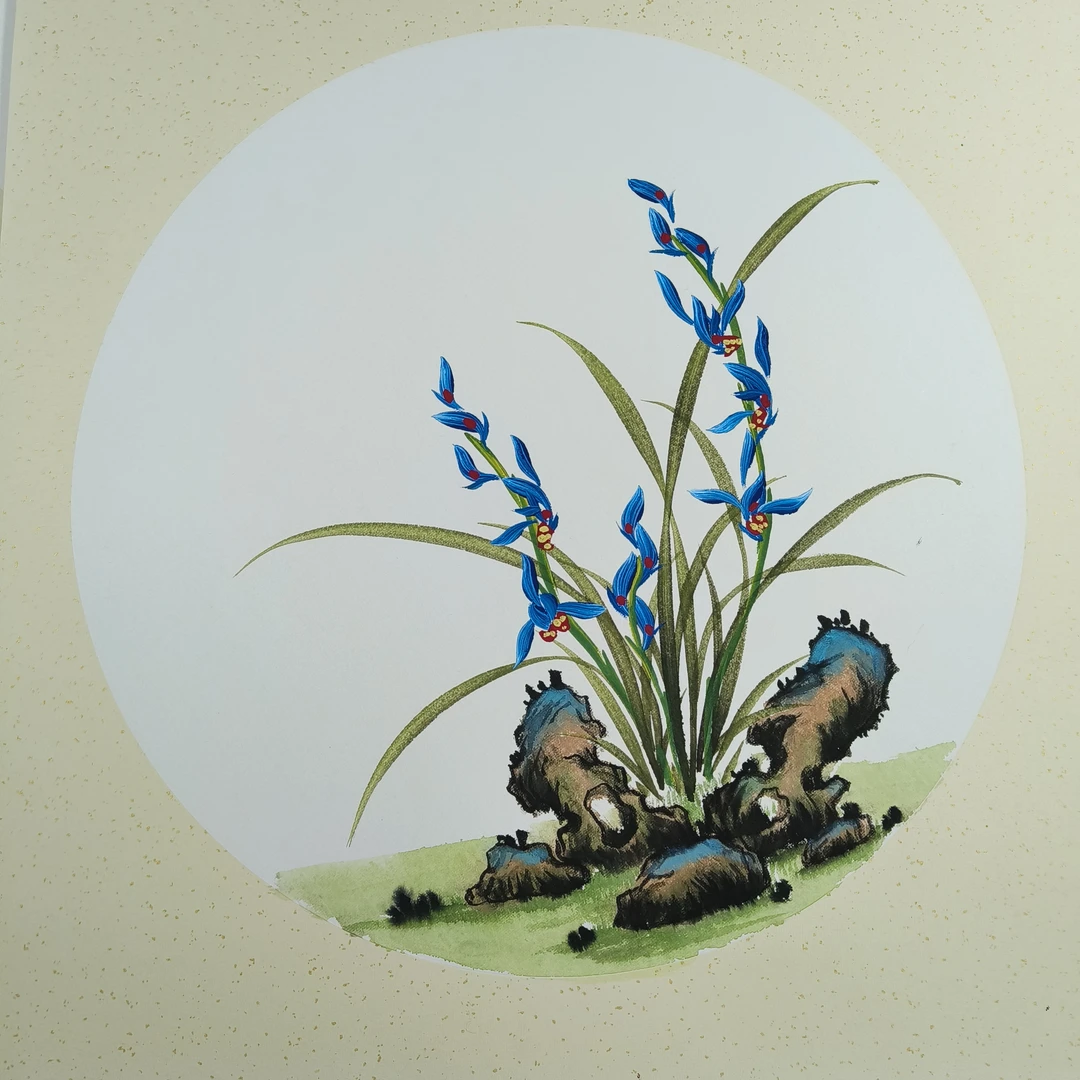 （新春放漏）50*50卡纸彩色立体兰花绘画作品 规格自选拍哪个发哪个