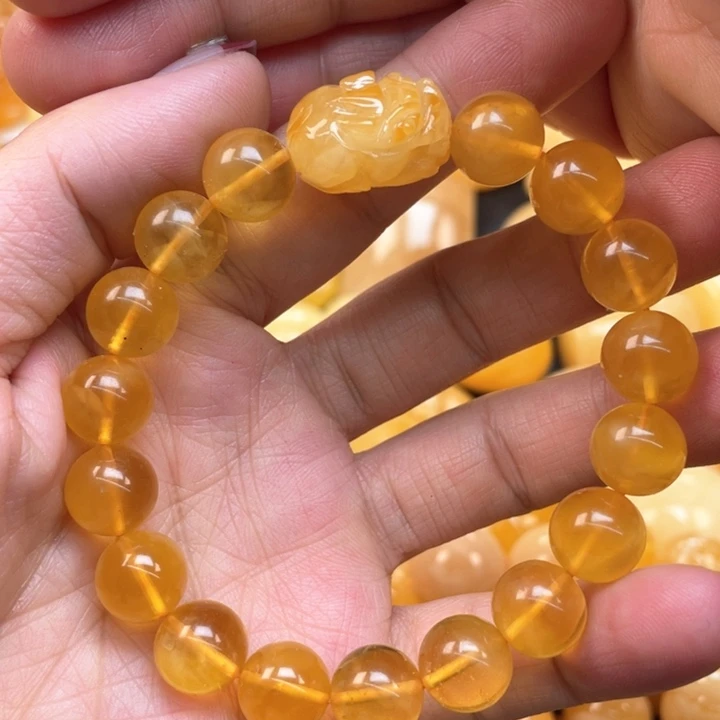 蜜蜡裸石未镶嵌蜜蜡11➕手串