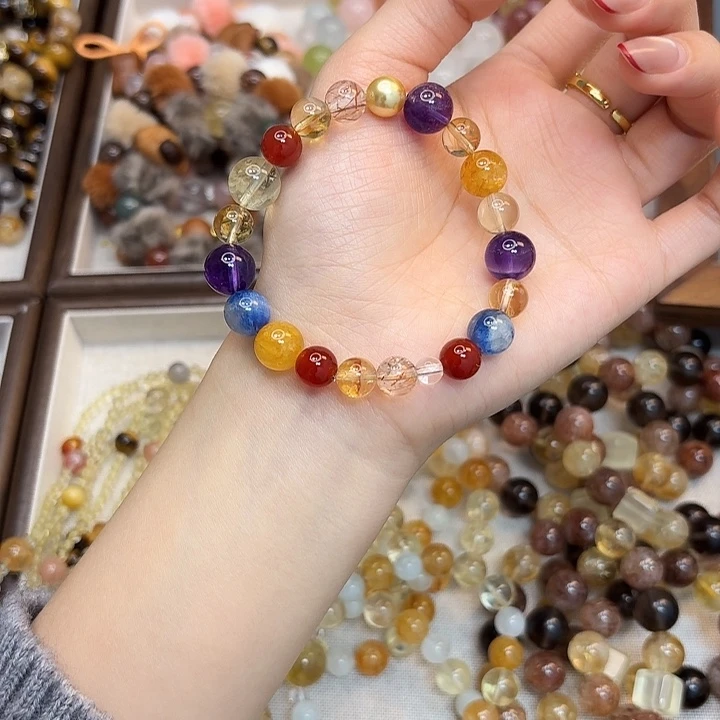 手串水晶未镶嵌多宝水晶手串多样性发一