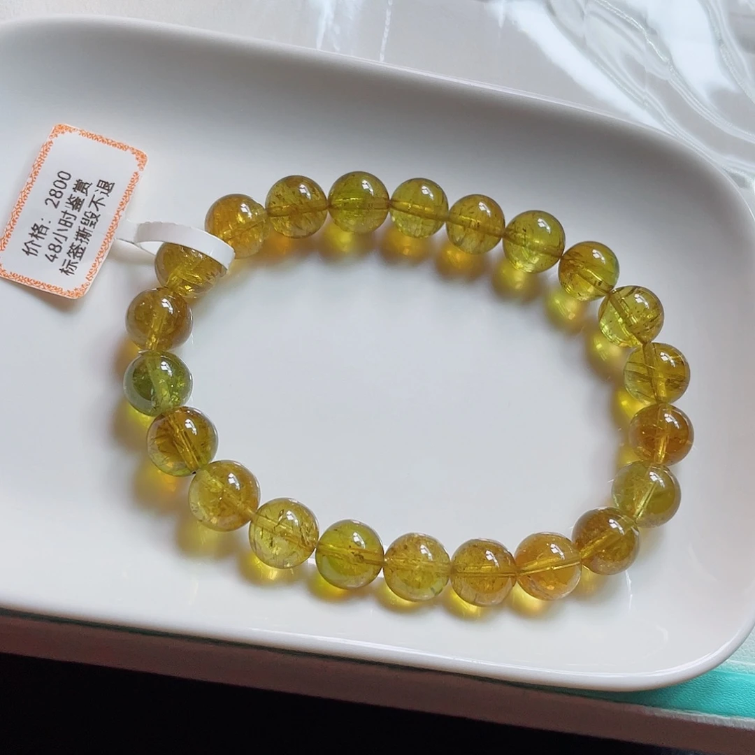 手链碧玺未镶嵌9.3mm左右