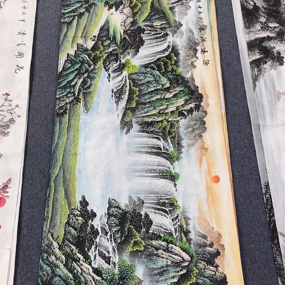 国画小六尺山水一副