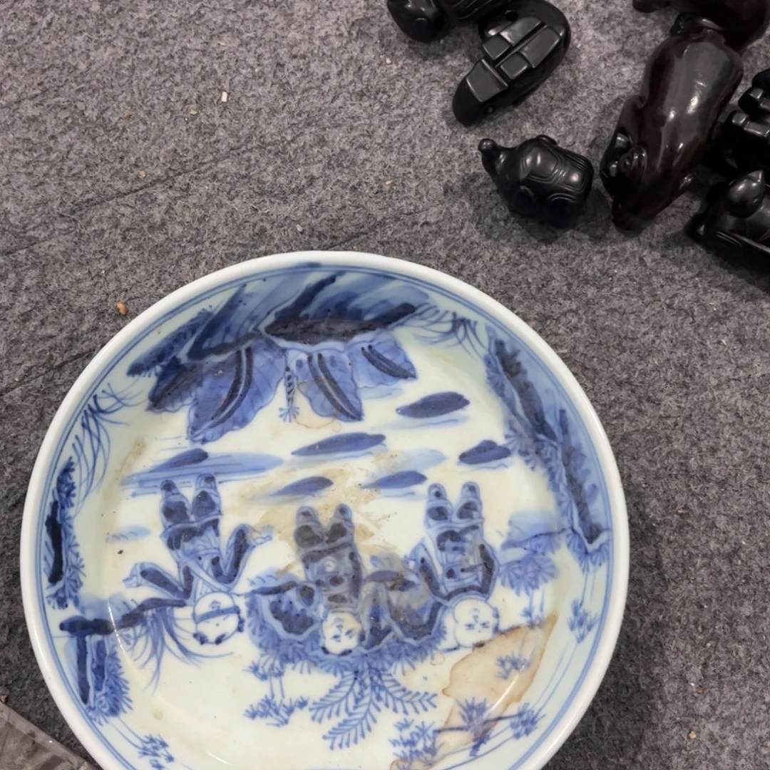 独***贤瓷片24件的精美的