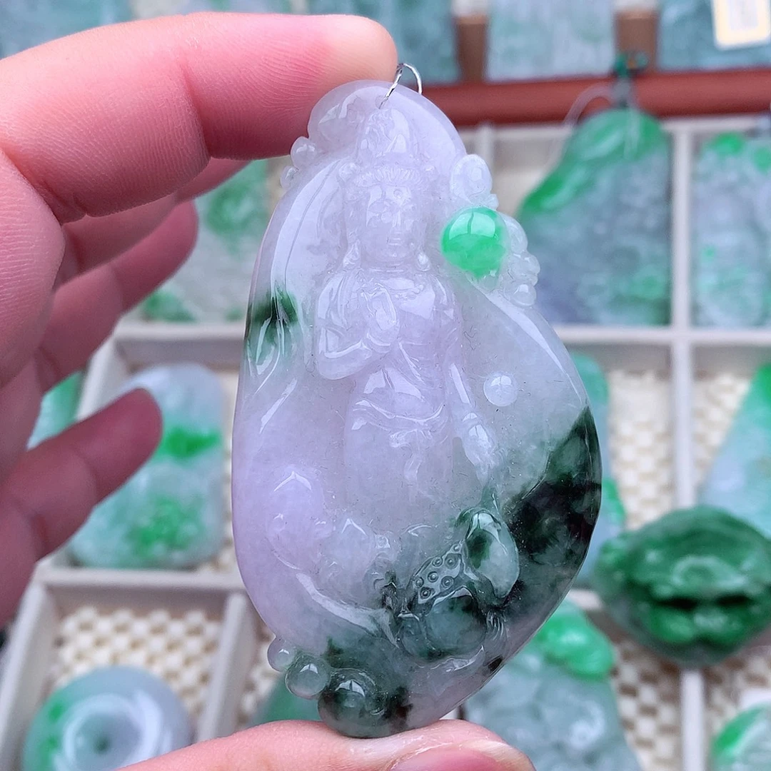 翡翠未镶嵌吊坠(不含链)