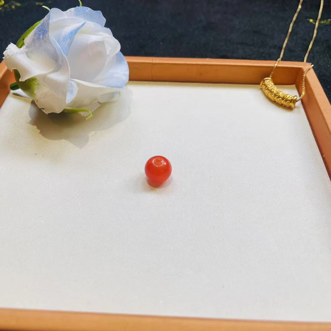 Q88甄品严选足金24K黄金百福弯管吊坠(赠链)J141