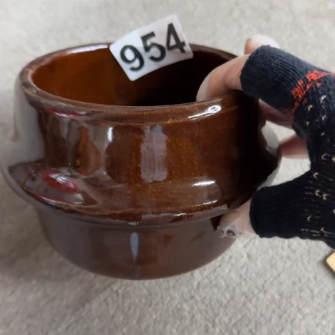 泥塑磁州窑小土开口12高12